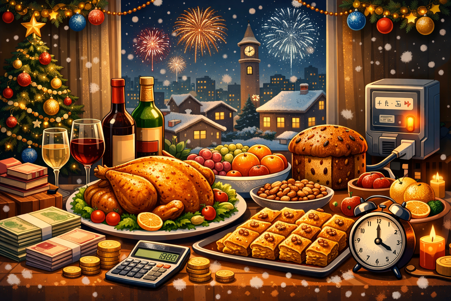 Sa kushton tryeza e Vitit t&euml; Ri p&euml;r familjet shqiptare? Nj&euml;