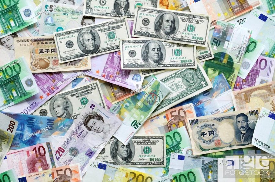 How much are the major currencies being exchanged today?