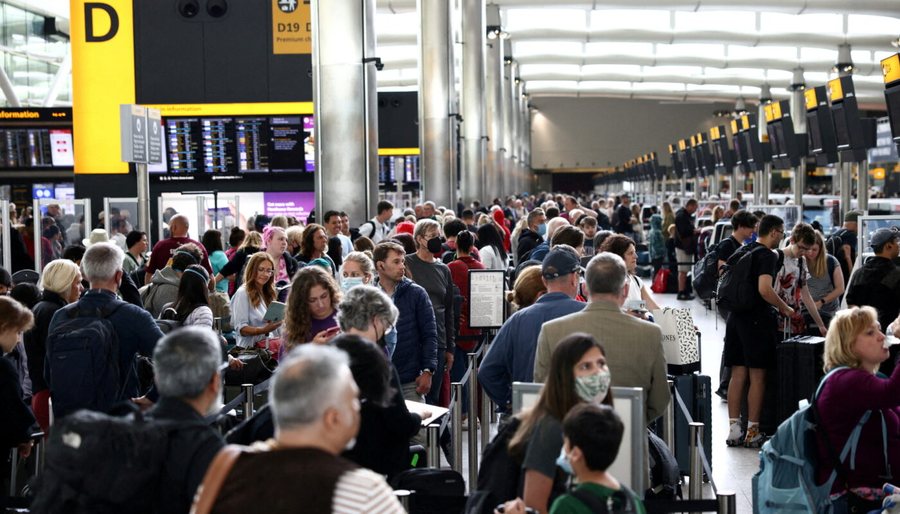 Over 1,300 flights cancelled at London airport as fire at electrical substation