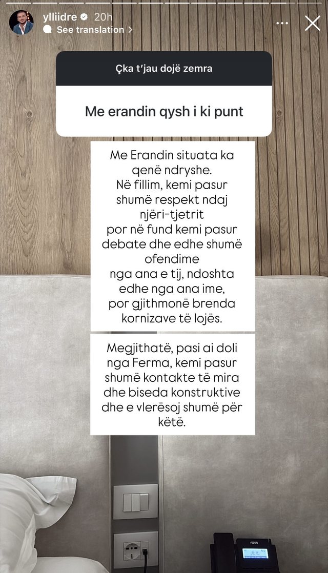 “E kërcënoi live në "Ferma Vip”, Ylli Dreshaj ka