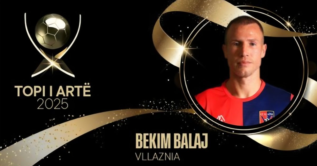Bekim Balaj shpallet Lojtari më i Mirë i Vitit në Shqipëri