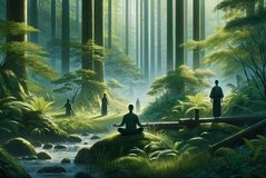 What is shinrin-yoku that Japanese doctors recommend to increase well-being?