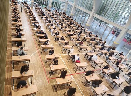 High school graduates are tested today for Language and Literature