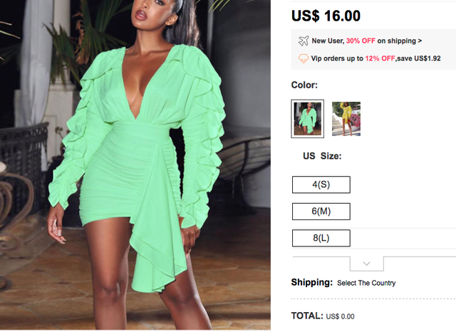 Where can you wear a dress that no one will believe costs no more than $ 12