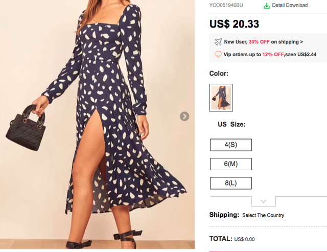 Where can you wear a dress that no one will believe costs no more than $ 12