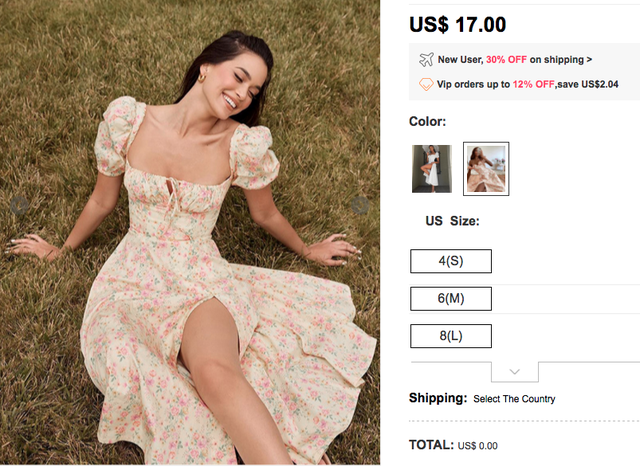 Where can you wear a dress that no one will believe costs no more than $ 12