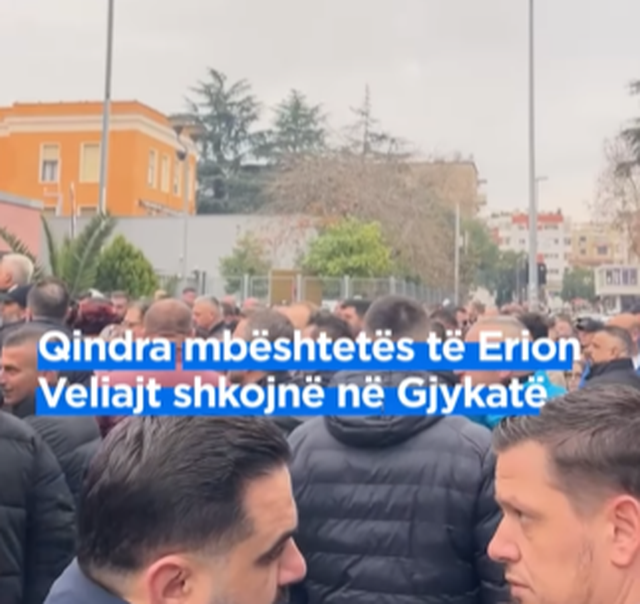 Hundreds of Erion Veliaj's supporters go to court