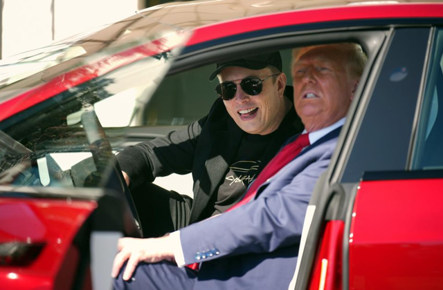 Donald Trump is buying Tesla to help Musk