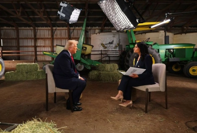 Trump does it again, gets upset with the journalist and leaves the interview