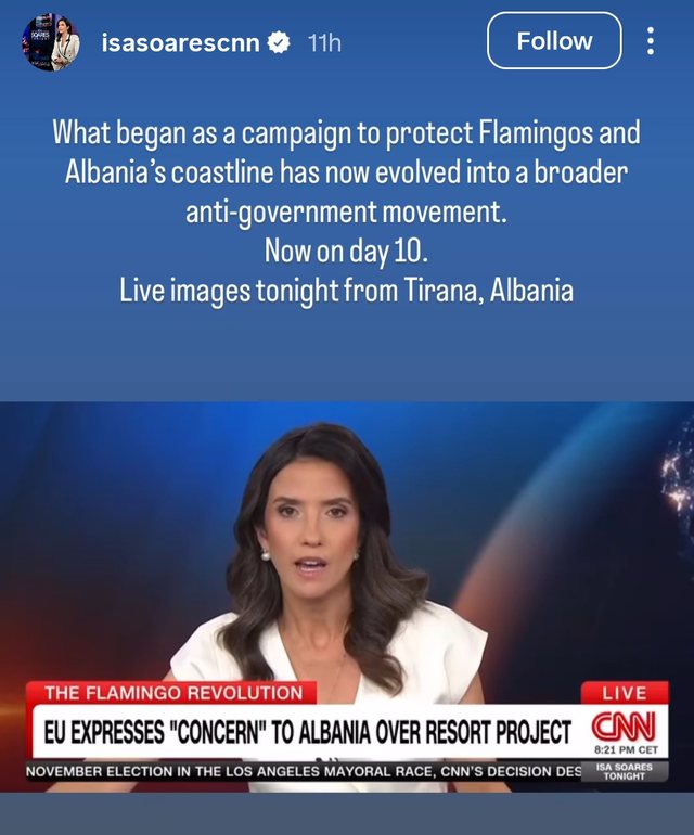 Gazetarja e CNN: Ajo q&euml; nisi si nj&euml; protest&euml; p&euml;r t&euml;
