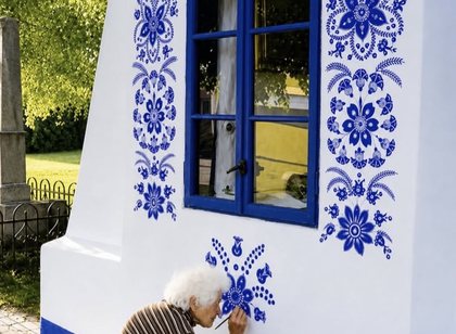 N&euml;na q&euml; e ktheu fshatin n&euml; nj&euml; galeri arti
