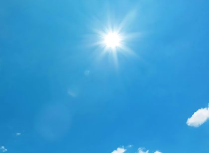 Maximum temperatures today 34 degrees