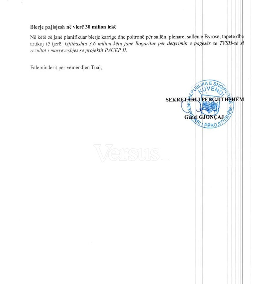 Kuvendi do t&euml; hap&euml; televizion. Do t&euml; kushtoj&euml; 500 mij&euml;