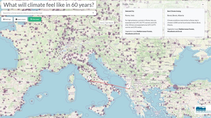 Harta/ Si do të jetë klima pas 80 vitesh? Durrësi, si Teksasi dhe