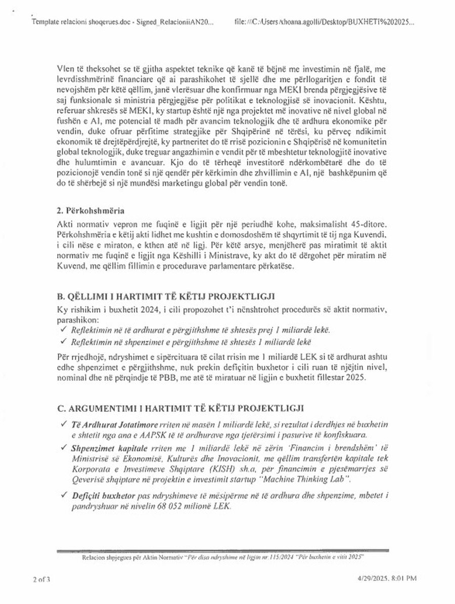 Qeveria ndryshon buxhetin 10 ditë para zgjedhjeve, 10 mln dollarë