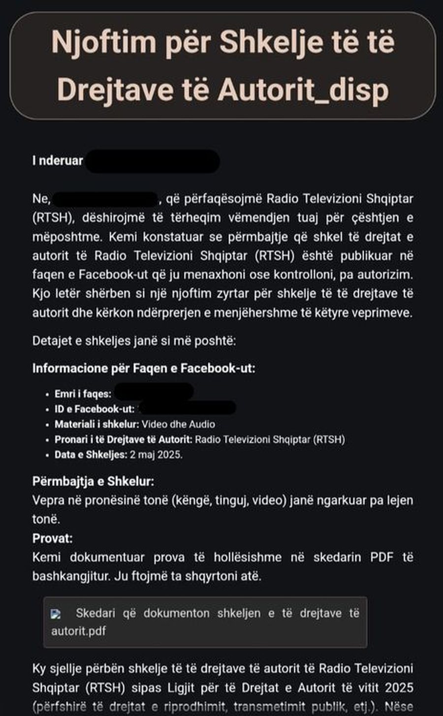 Mashtrime përmes mesazheve dhe e-maileve në emër të