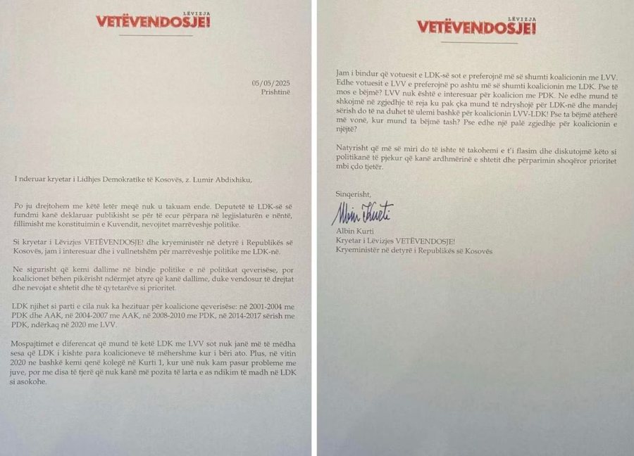 Ngërçi politik në Kosovë, Kurti fton Abdixhikun për