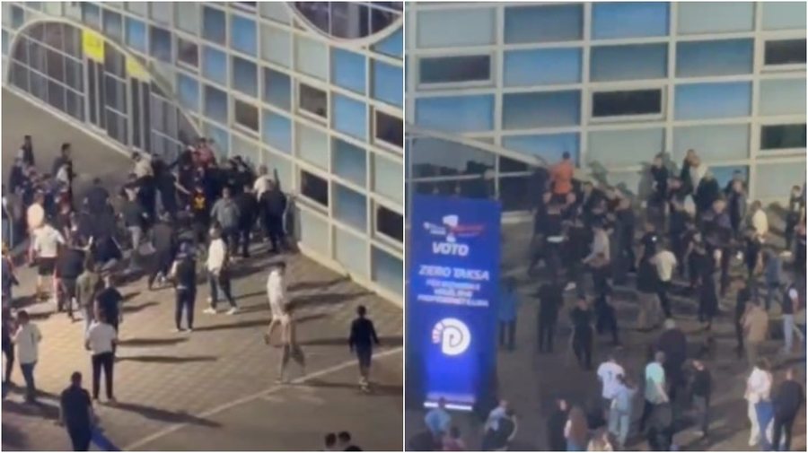 Sherri masiv në mitingun e PD në Elbasan/ Plagoset në kokë