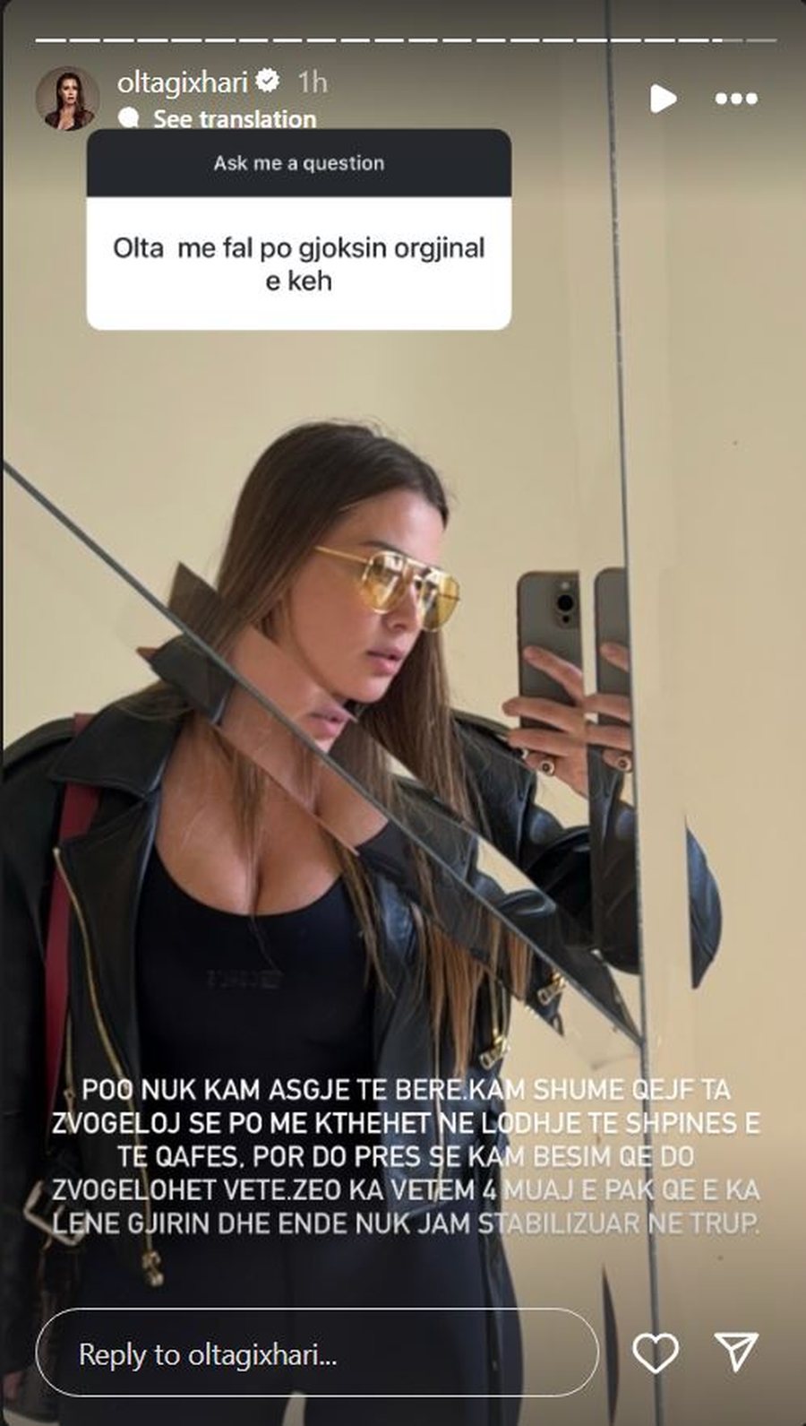 A e ka bërë gjoksin? Olta Gixhari zbulon të vërtetën