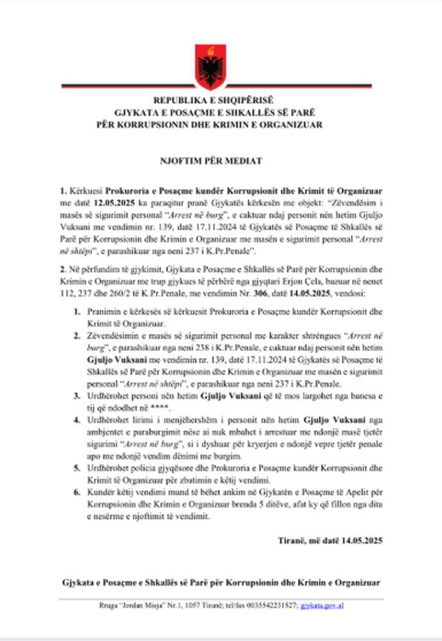 Siguroi makinën e autorëve, lirohet i vetmi i arrestuar për