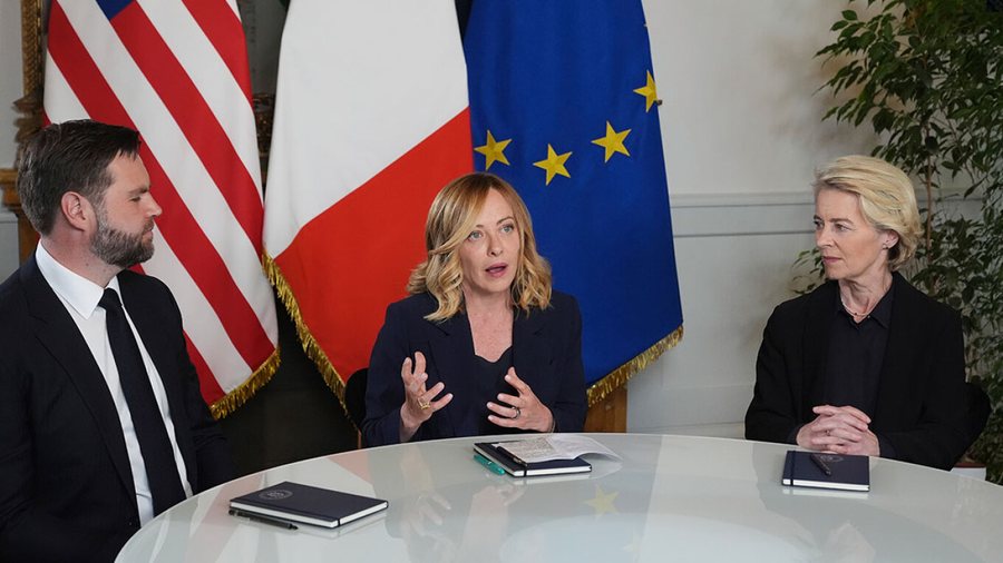 JD Vance takohet me Von der Leyen dhe Giorgia Meloni në Romë