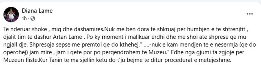 Ndërron jetë Artan Lame, e ëma: Ky moment i mallkuar erdhi dhe