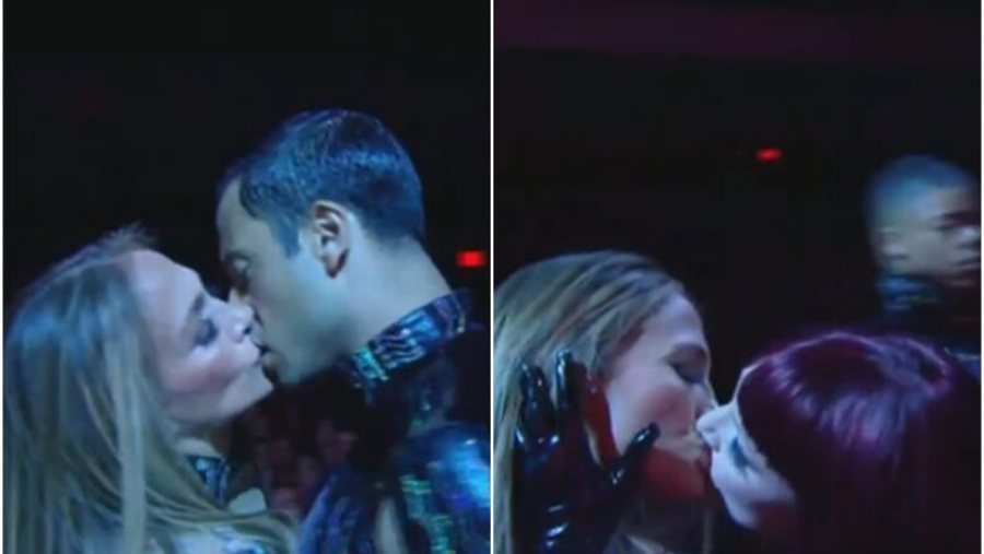 Jennifer Lopez ndez polemikat me puthjet provokuese në AMA 2025
