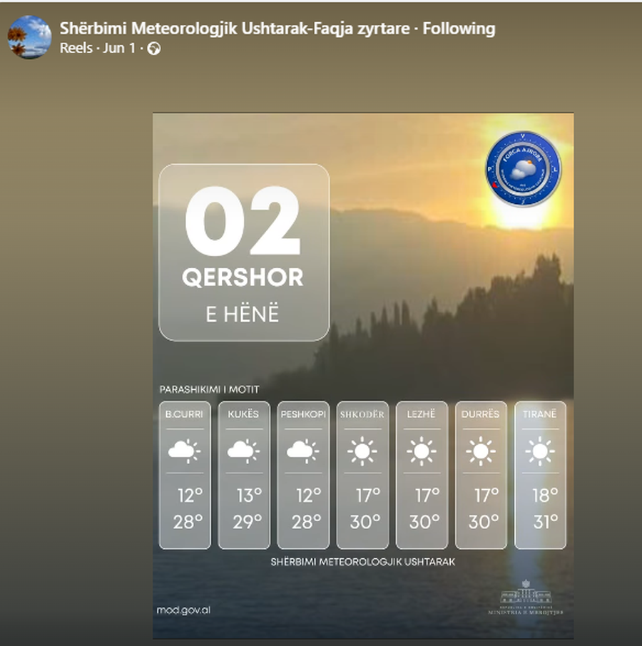 Temperatura në rritje dhe diell, ja si parashikohet moti javën e