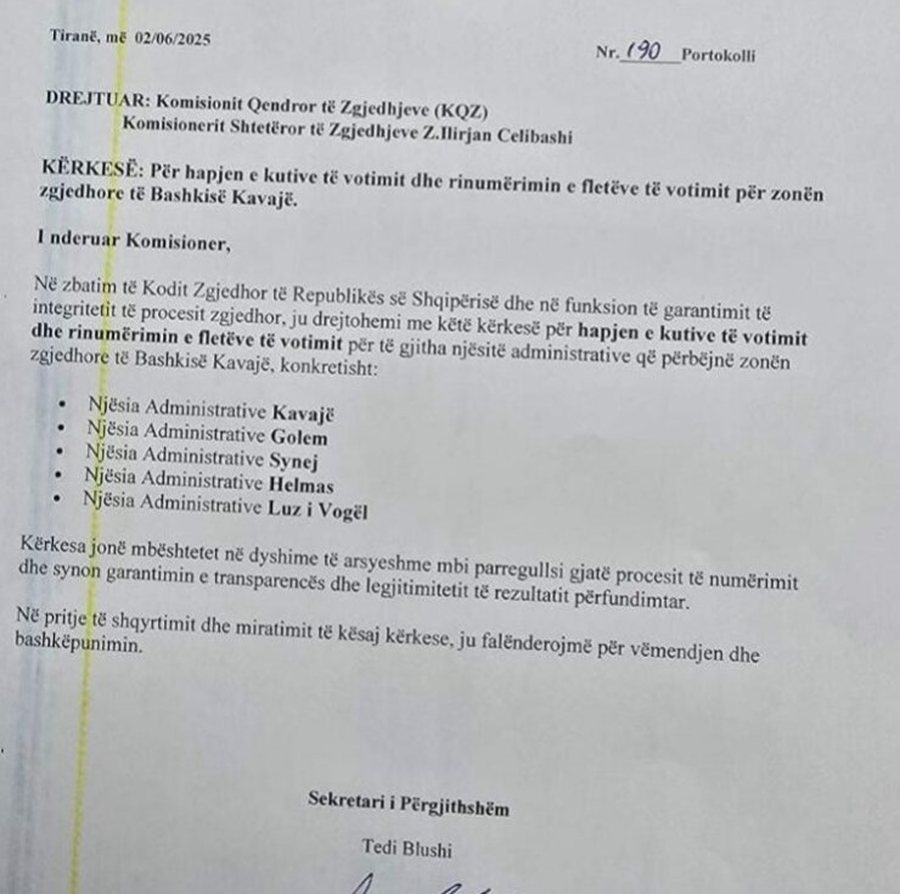Përçarje mes PL dhe PD? Blushi dorëzon ankesë në KQZ