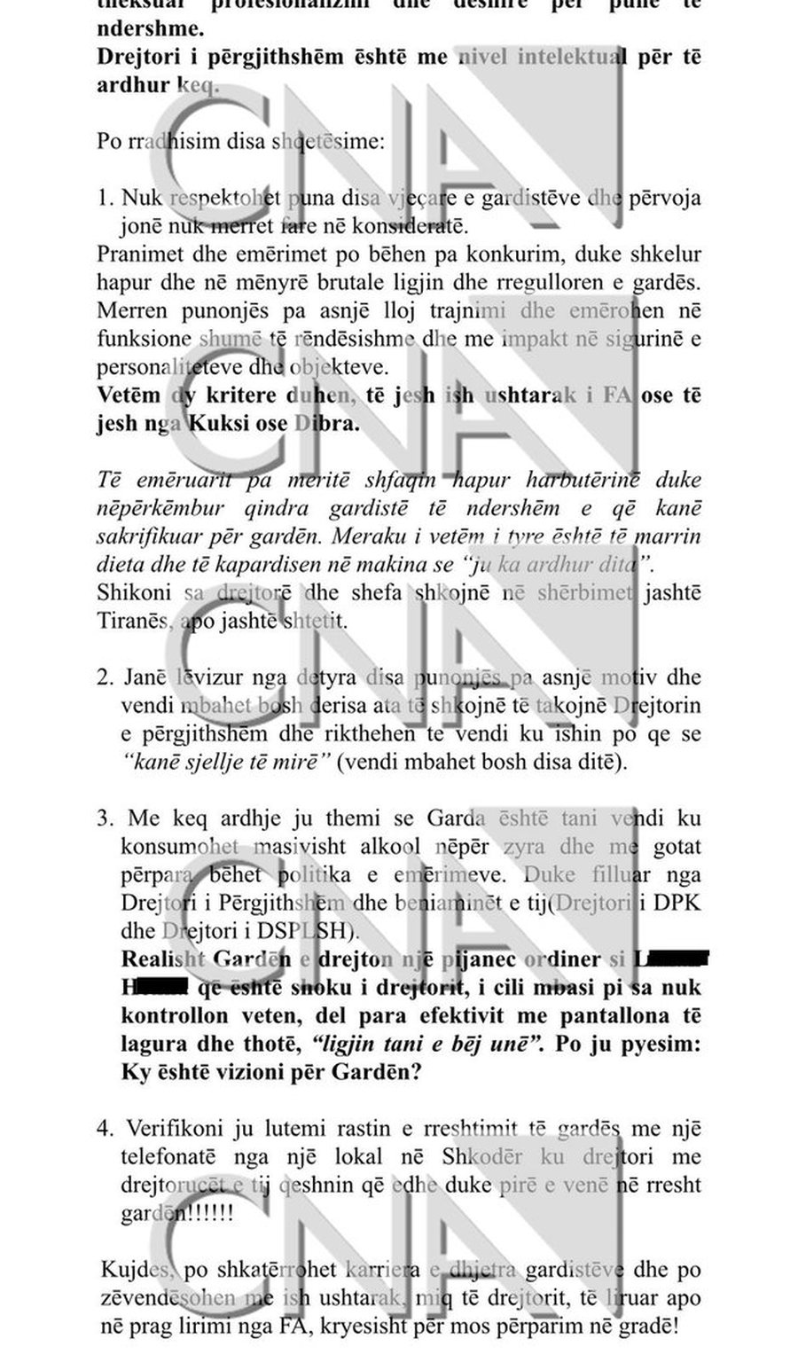 “Gotat përpara, Garda mbrapa” Gardistët letër Edi