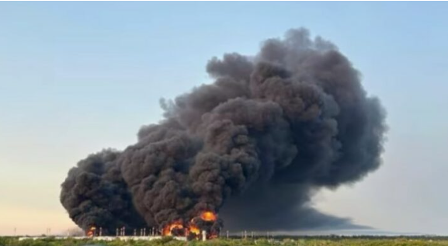 Dronët ukrainas godasin depon e naftës që furnizonte
