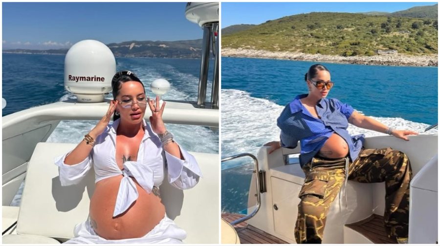 Me barkun e rrumbullakosur, Dafina Zeqiri shijon pushimet me partnerin e saj,