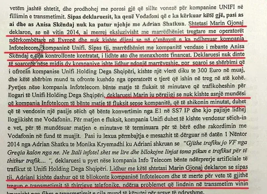 Dosja në SPAK/ Si Marin Gjonaj dhe Info Telecom kontrolluan trafikun