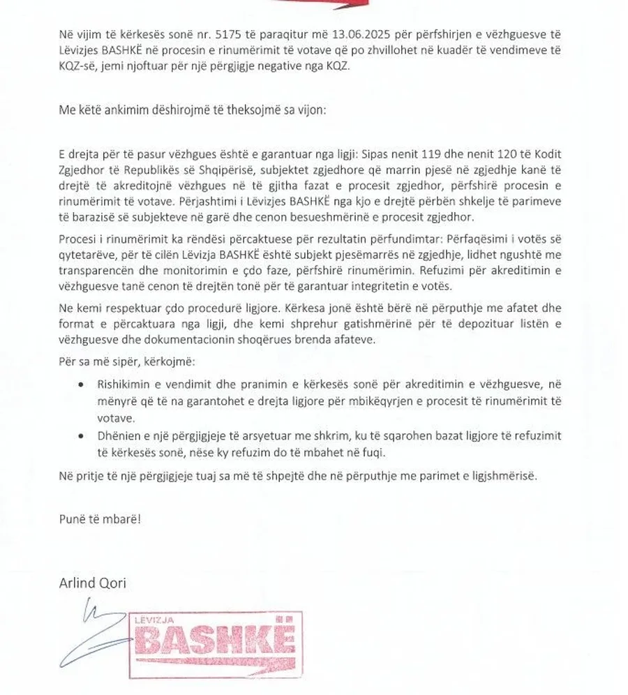 SHKRESA /Lëvizja Bashkë i del kundër Celibashit, kërkon