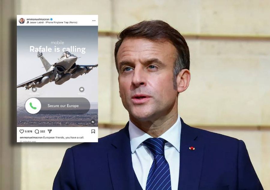Evropa gati për luftë? Macron publikon foton e avionit luftarak me