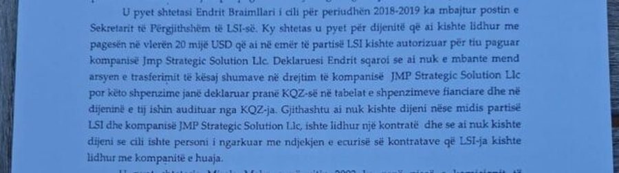 'Xhepist', PL sulmon ashpër Endrit Braimllarin për