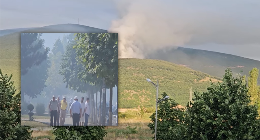 Prej 24 orësh banorët e Kukësit thithin tymin e mbetjeve të