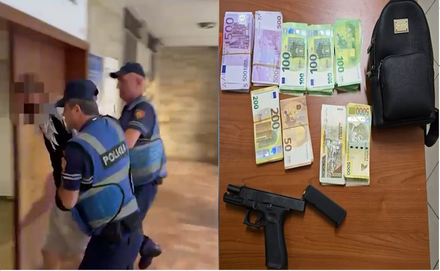 Dy pist*leta dhe 40 mijë euro, arrestohen dy të rinj në