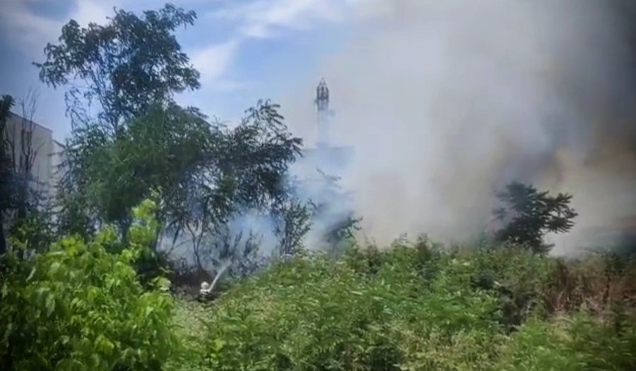 VIDEOLAJM/ Zjarr i fuqishëm në Laprakë, digjet zona