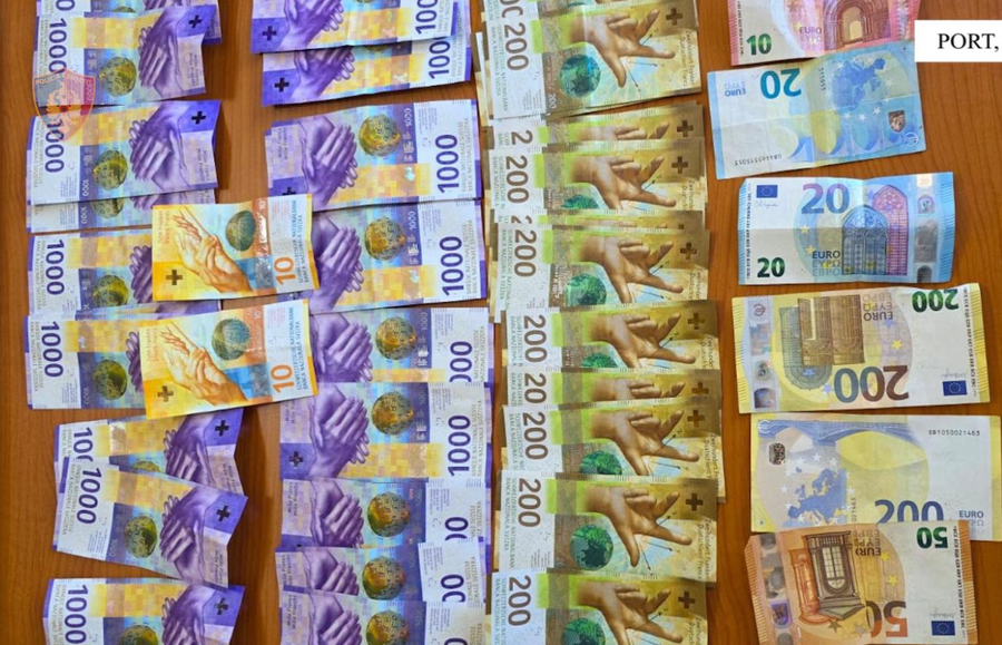 Dhjetëra mijëra franga të padeklaruara në portin e