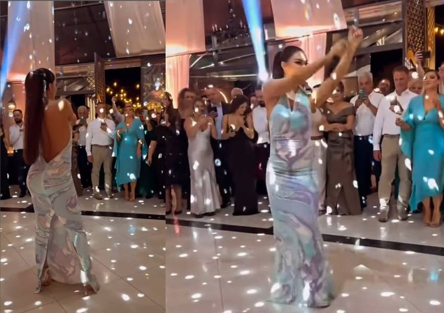 VIDEO/ Performanca e Xhensila Myrtezajt në dasmë duke tundur të