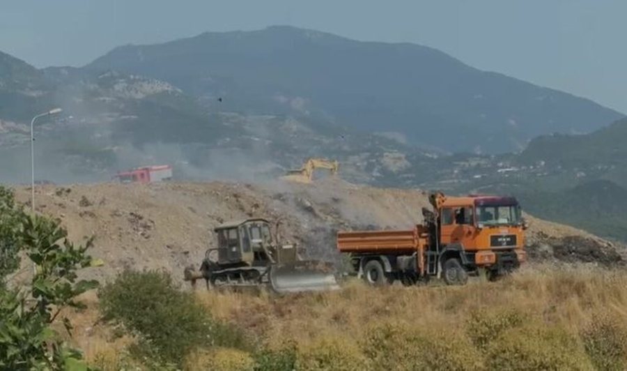 Shuhet pas 6 ditësh zjarri në landfillin e Elbasanit, kryetari Gledian
