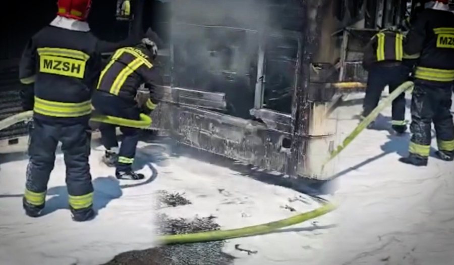 VIDEO/ Shkrumbohet nga flakët urbani i Kamzë! Pasagjerët në