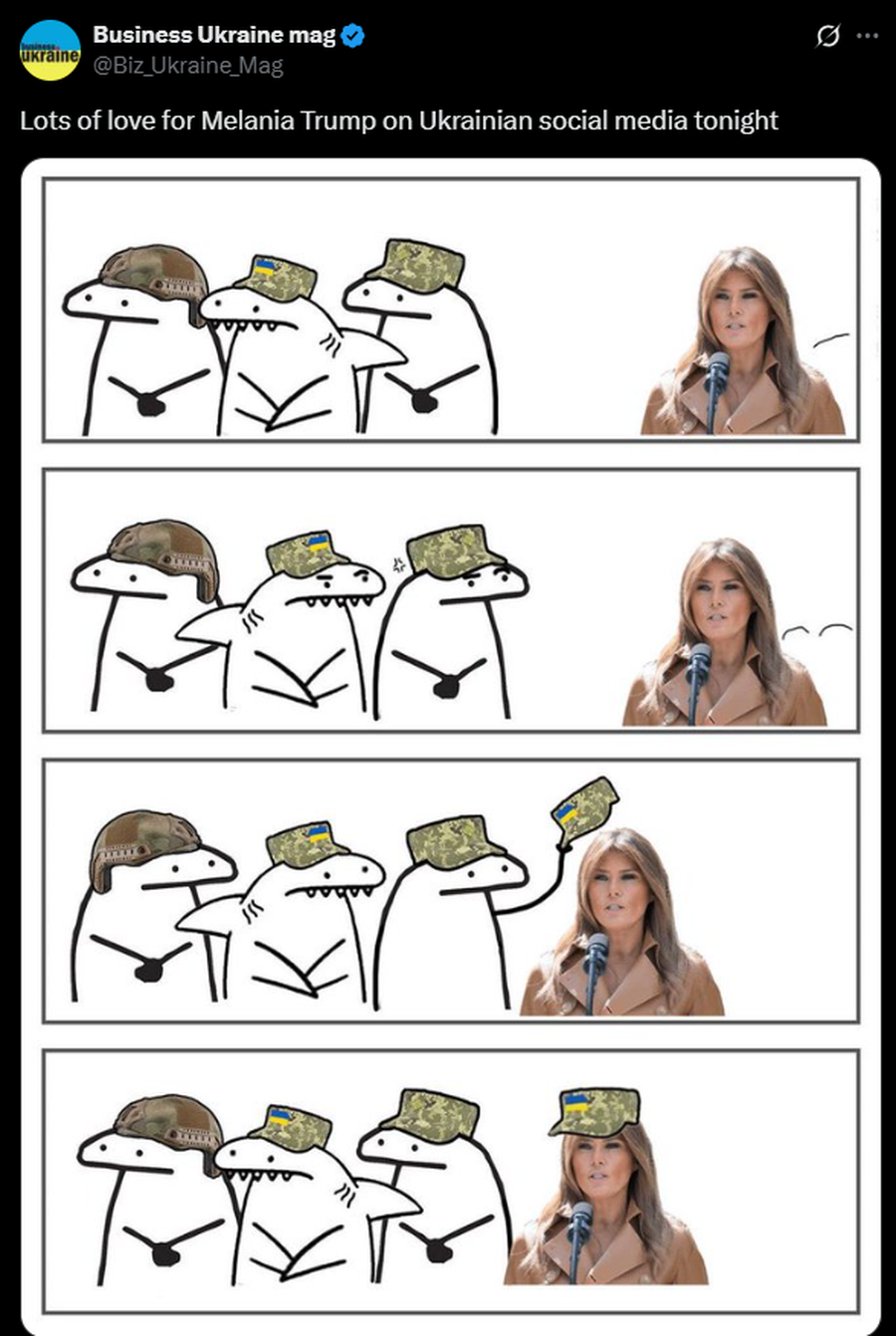 "Agjentja Melania Trump": Ukrainasit adhurojnë Zonjën e