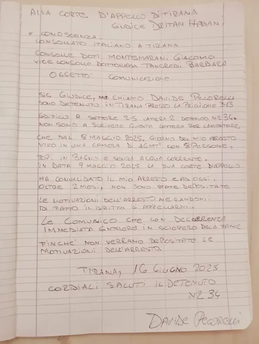 Davide Pecorelli kërcënon me grevë urie: Jetoj në një