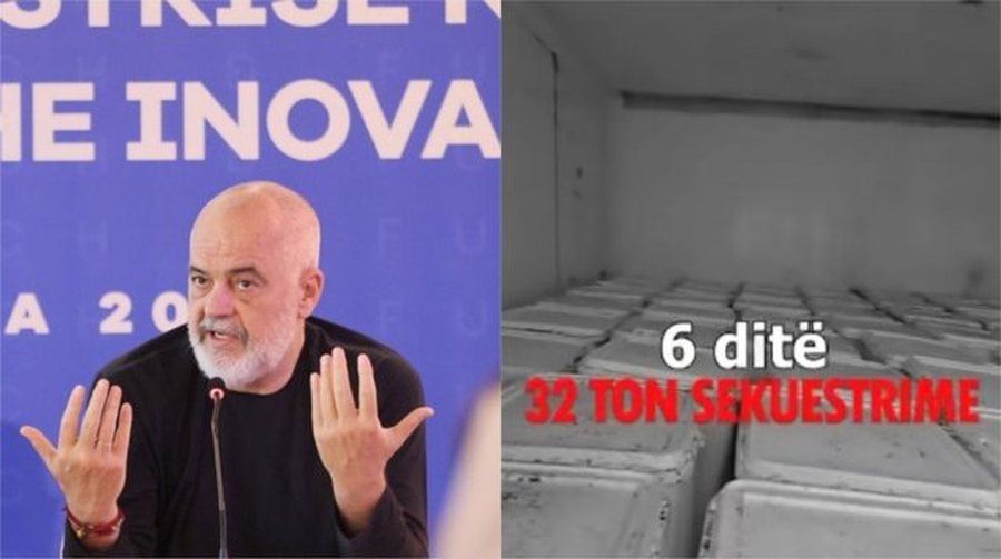 “Gjashtë ditë, 32 ton sekuestrime”- Rama njofton: Vijon pa