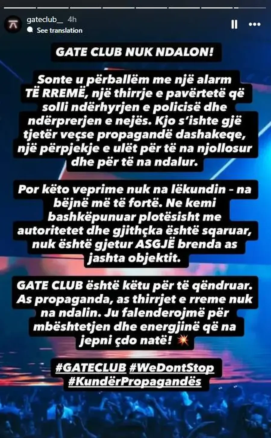 Alarm për bombë, anulohet koncerti i Noizyt!