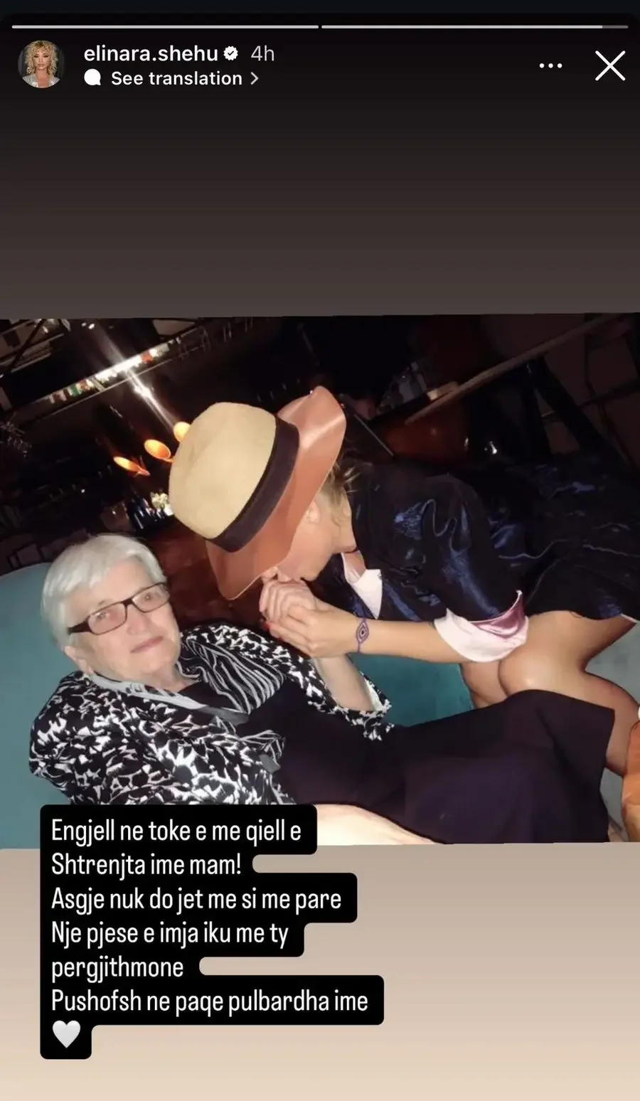 'Një pjesë e imja iku me ty', Elinara Shehu ndan dhimbjen e