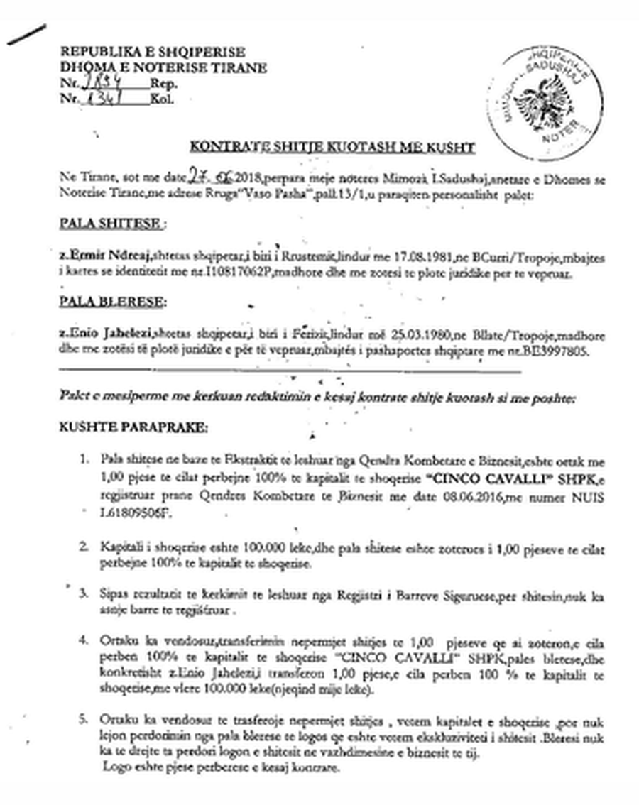 Arrestohet nga SPAK si bos kokaine, “Cinco Cavalli” mohon lidhjet me