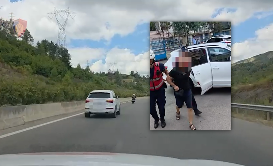 Tentoi t’i ikte policisë në autostradë, kapet kreu i grupit